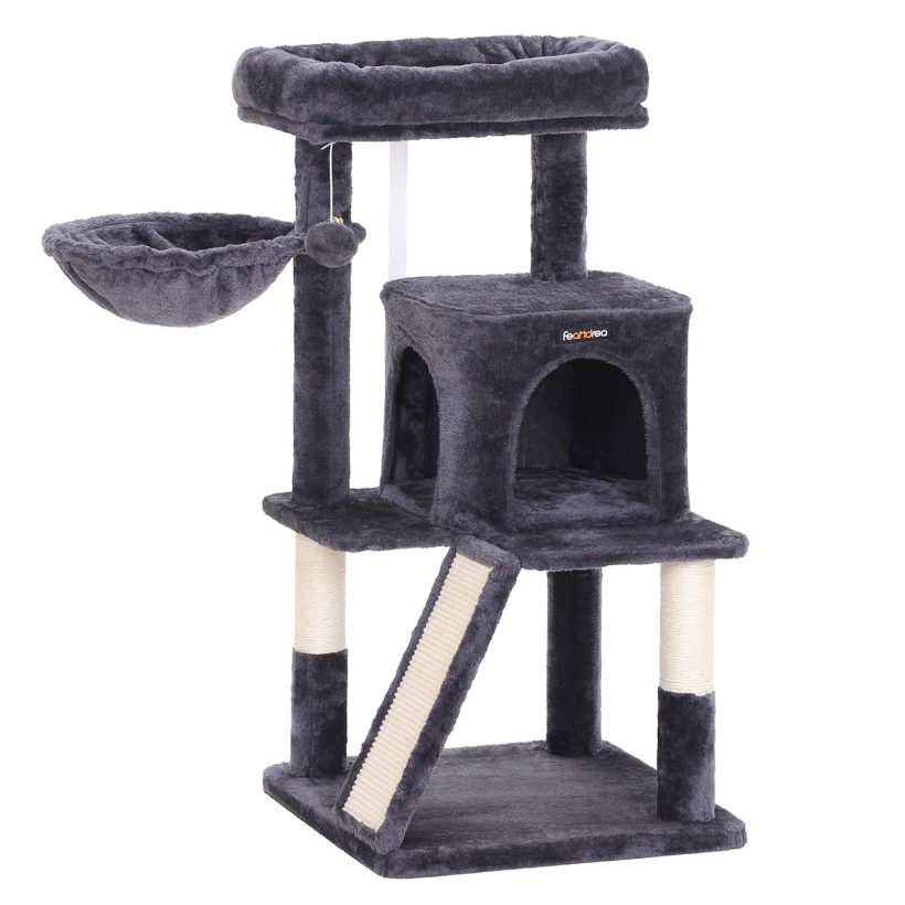 Cat Tree with Sisal-Covered Scratching Posts