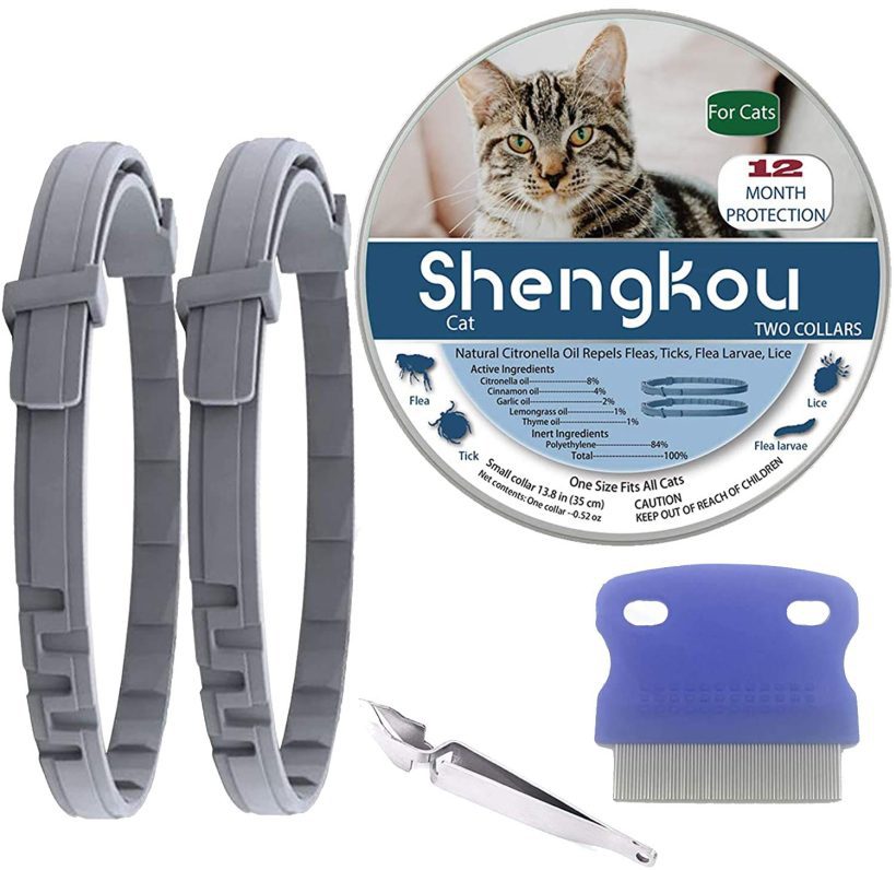 Flea and Tick Collar for Cat, Made with Natural Plant