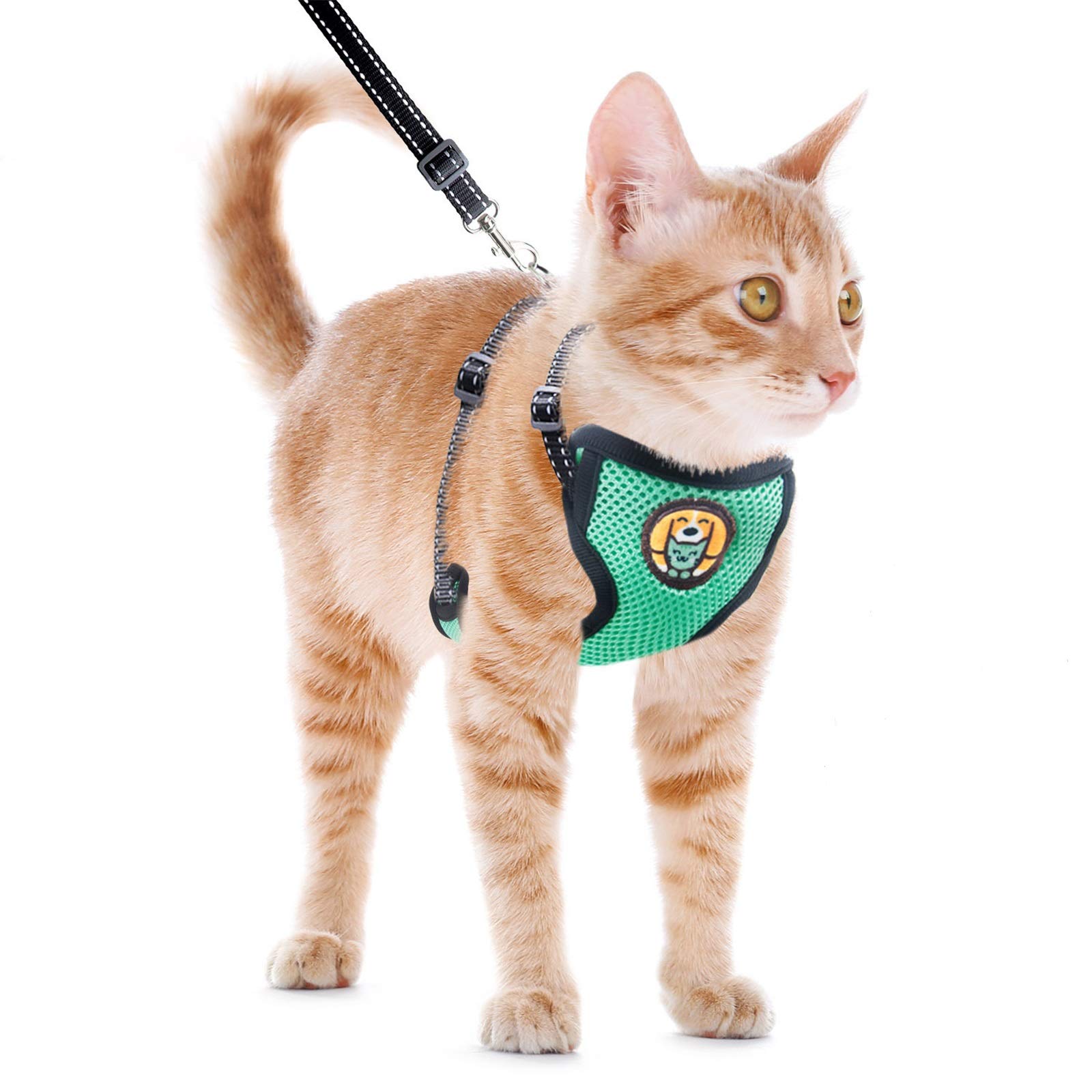 Adjustable Cat Kitten Harness and Leash Escape Proof