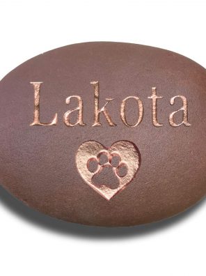 Cat Pet Memorial Stone Custom Engraved Real Stone