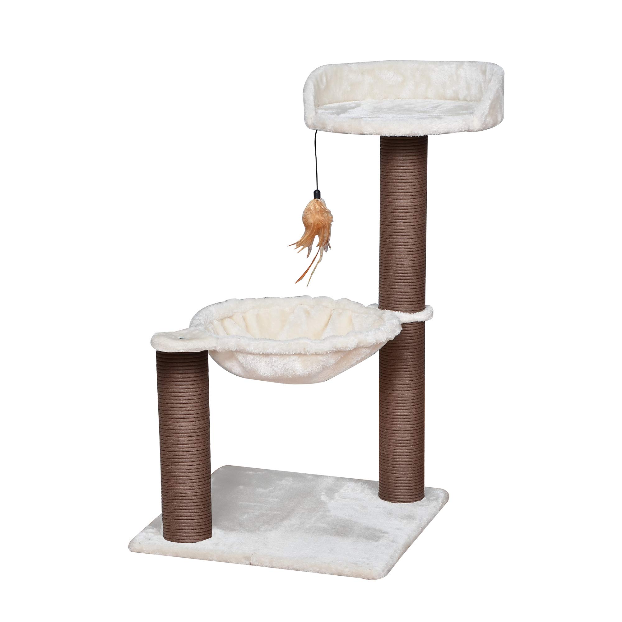Catry, Cat Tree Hammock Bed with Natural Paper Rope