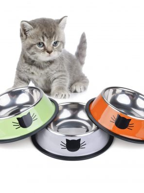 Cat Bowl Pet Bowl with Non-Slip Rubber Base Small Pet