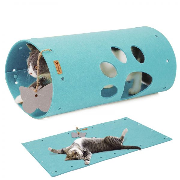 Cat Tunnel Mat Extendable DIY Play Tunnels for Kittens