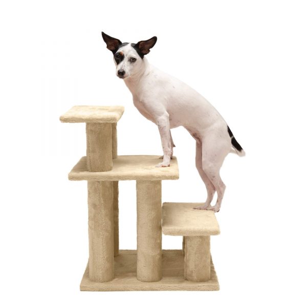 Furhaven Pet Stairs - Steady Paws Easy Multi-Step Pet Stairs