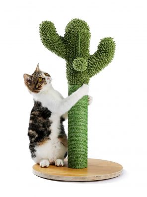 Made4Pets Cactus Cat Scratching Post with Natural Sisal Ropes