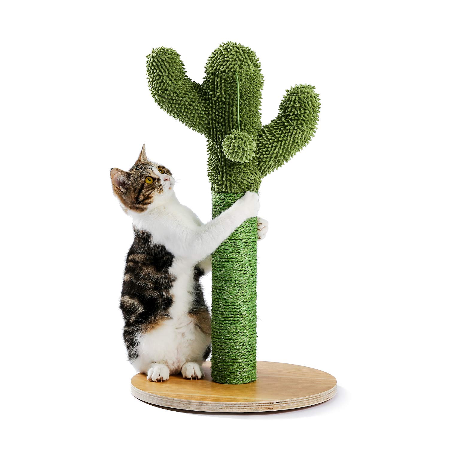 Made4Pets Cactus Cat Scratching Post with Natural Sisal Ropes