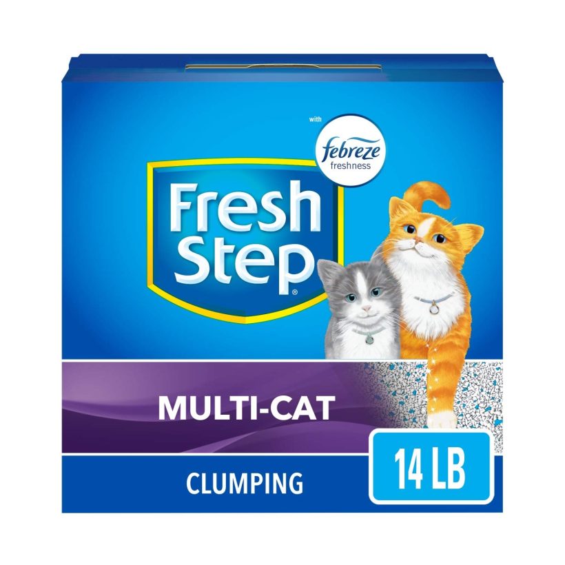 Clumping Cat Litter Extra Strength Scented Litter with the Power of Febreze