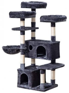 IBUYKE 56.3" Cat Tree Tower Play Furniture Cat Condo