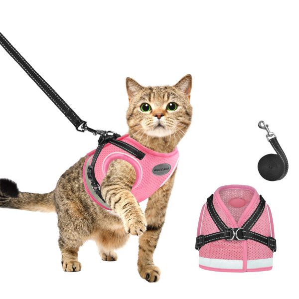 AVCCAVA Cat Harness and Leash for Walking