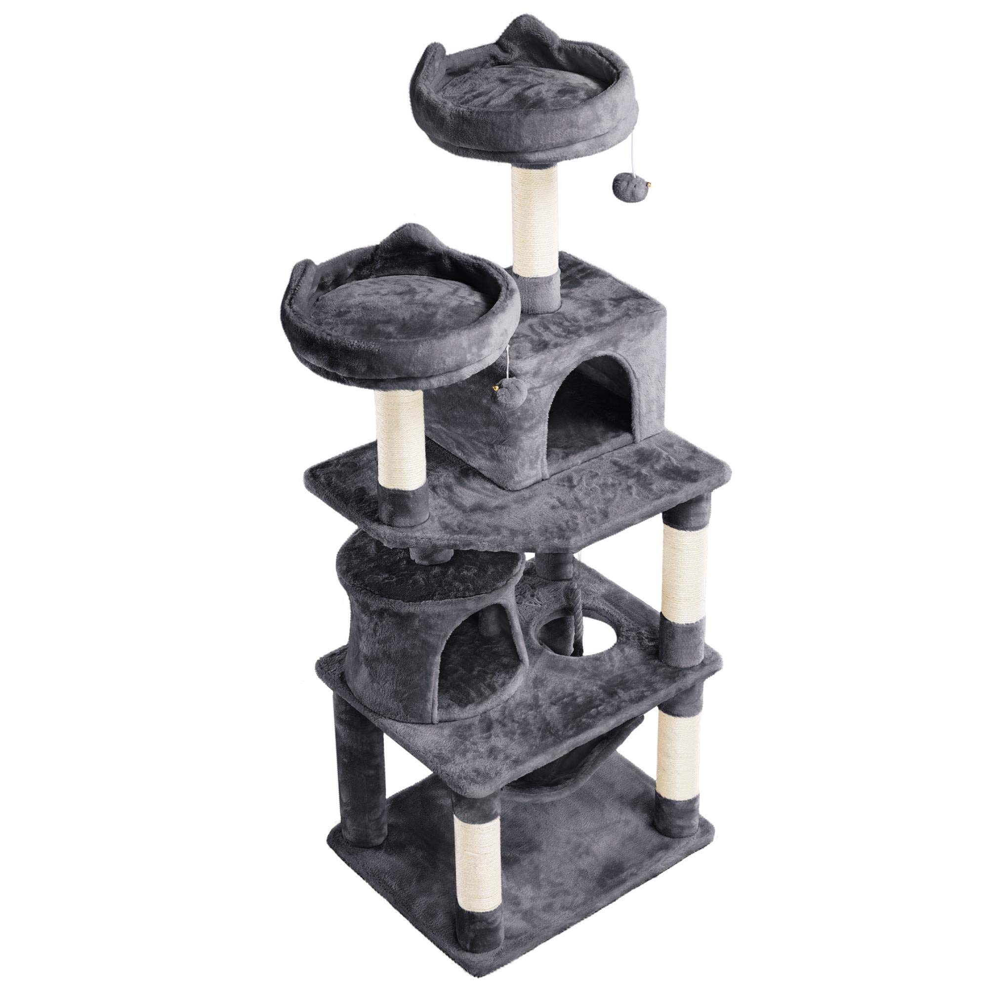 Tower Center Cat Tree with Scratching Board & Posts