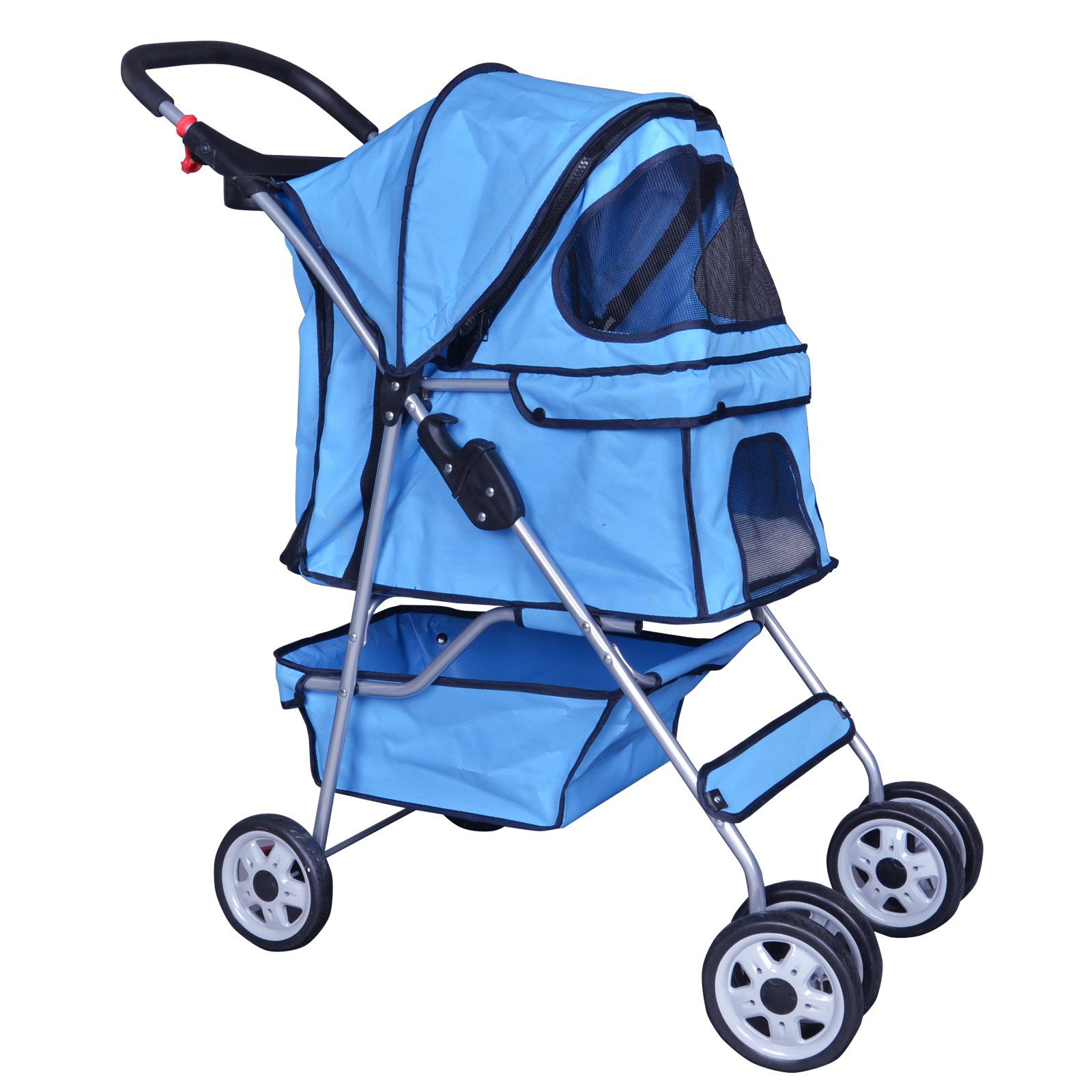 Best 4 Wheels Pet Stroller, Lightweight and Foldable Pet Jogger Stroller