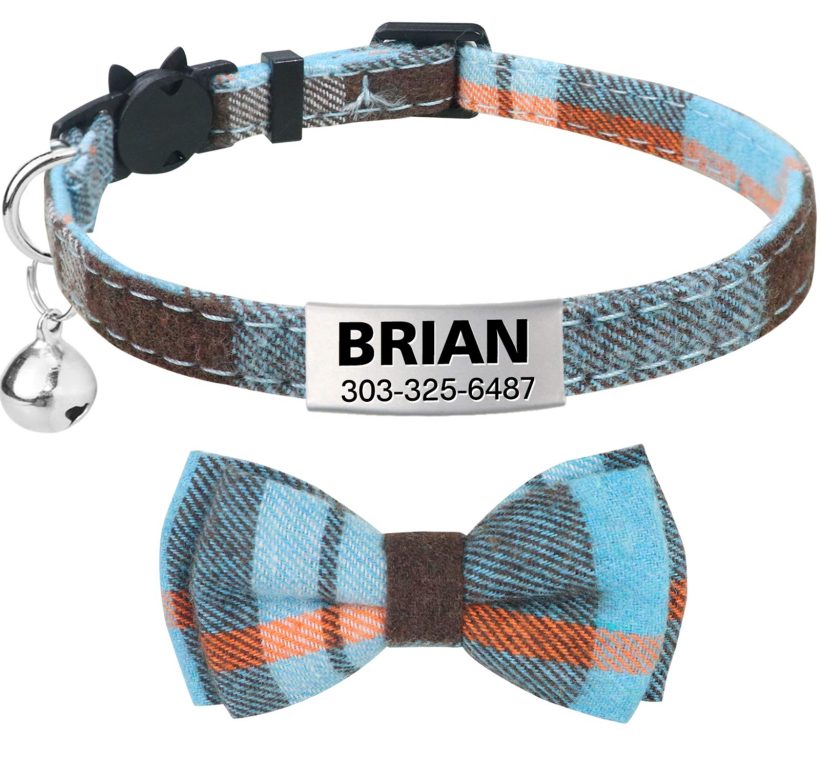 Breakaway Cat Collar with Cute Bow Tie & Bell