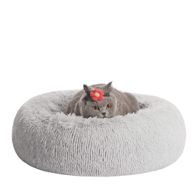 Faux Fur Cat Calming Bed Large