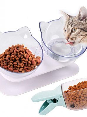 Cat Feeder Cat Feeding Bowl Raised with Stand