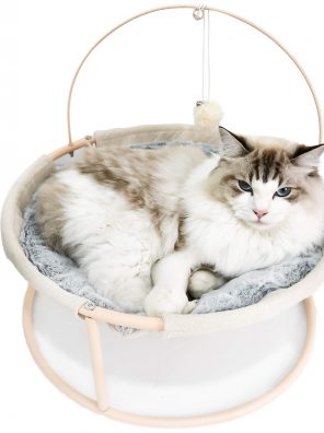 Hammock Bed for Kitten and Cats with Dangling Ball for Kitty