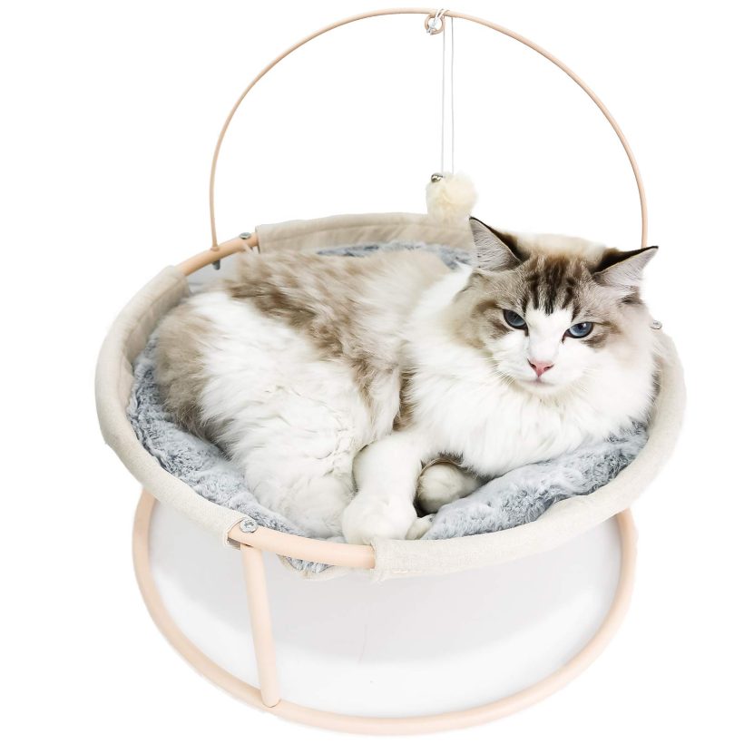 Hammock Bed for Kitten and Cats with Dangling Ball for Kitty