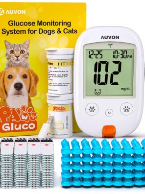 AUVON Blood Glucose Monitor Specifically Calibrated for Dog and Cats