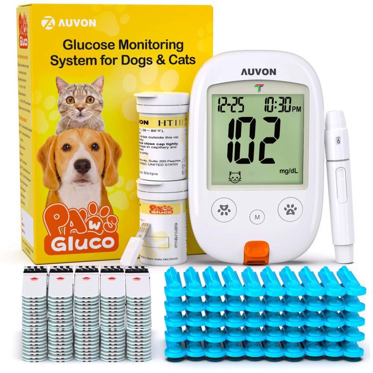 AUVON Blood Glucose Monitor Specifically Calibrated for Dog and Cats