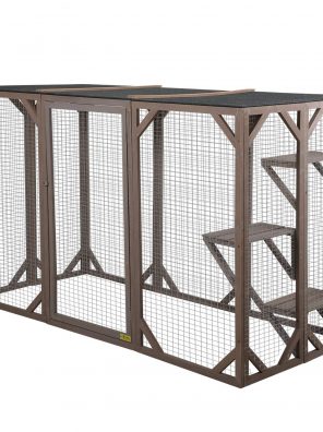 COZIWOW 71” x 32” x 43” Large Wooden Catio Outdoor