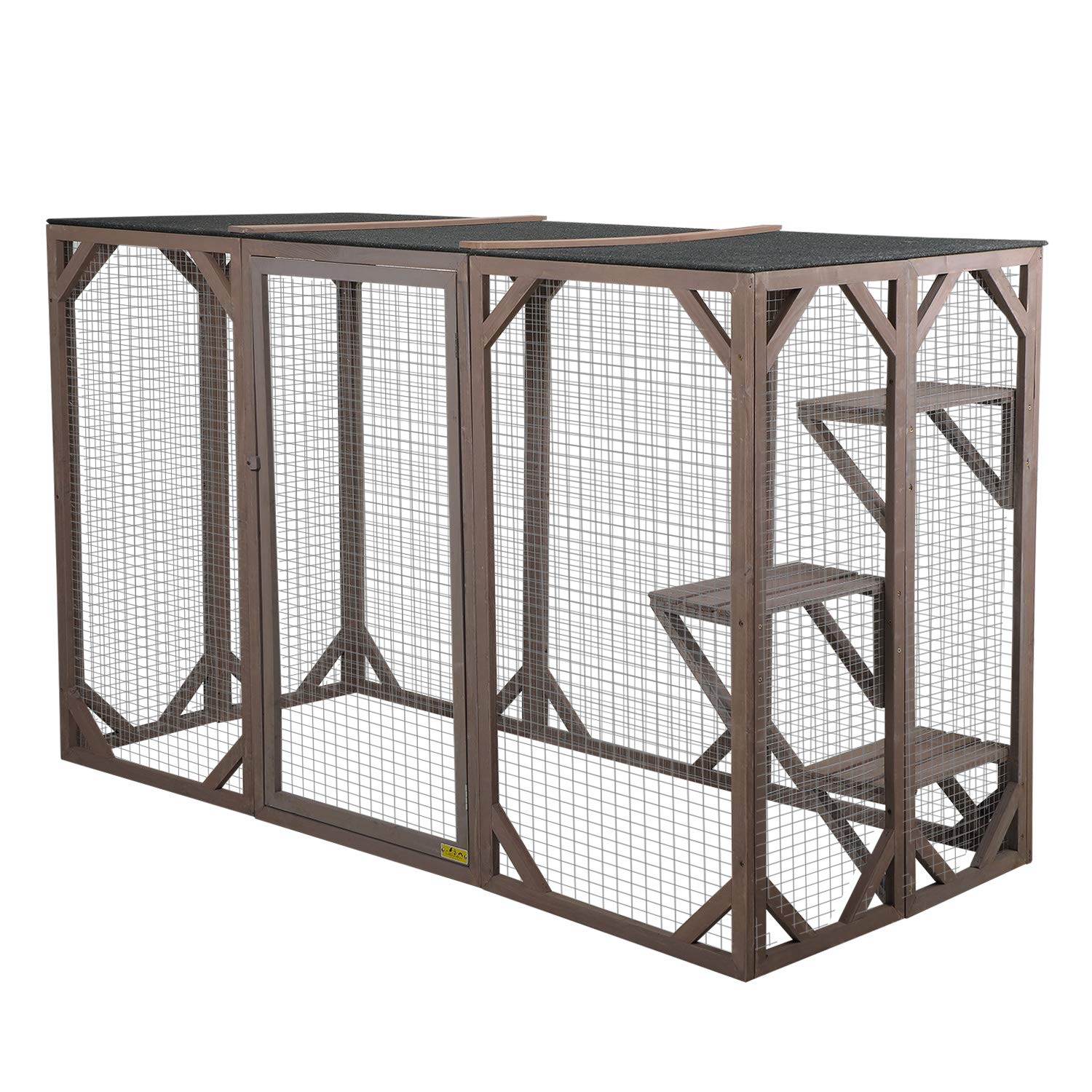 COZIWOW 71” x 32” x 43” Large Wooden Catio Outdoor