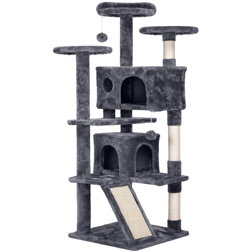 Topeakmart 55 inches Multi-Level Cat Tree Cat Condo