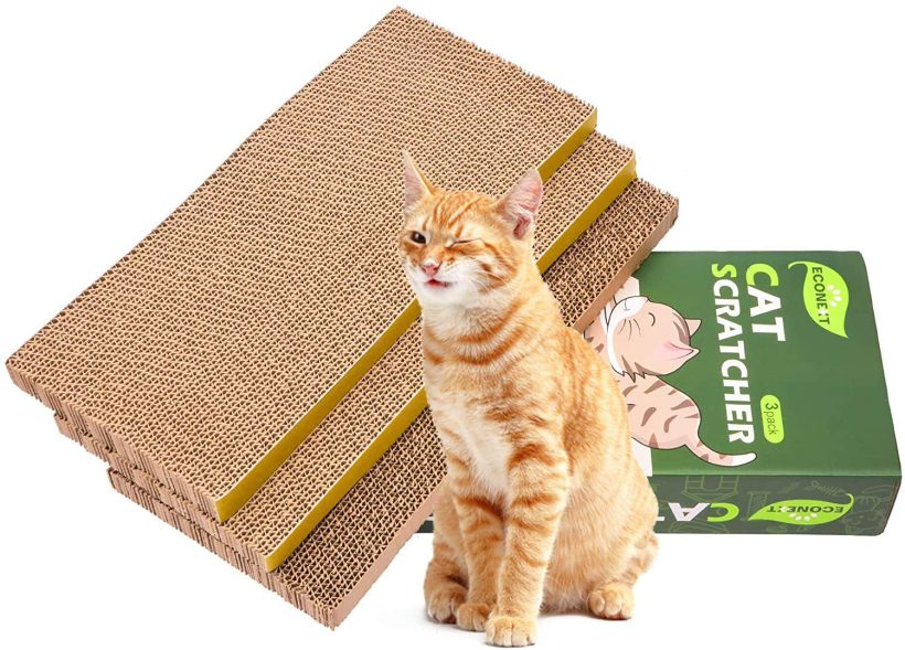 Cat Scratching Pad Toy with Catnip