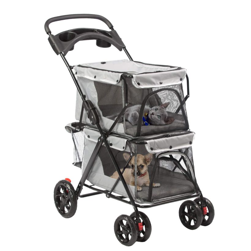 Cat Pet Stroller for Small Pet Travel