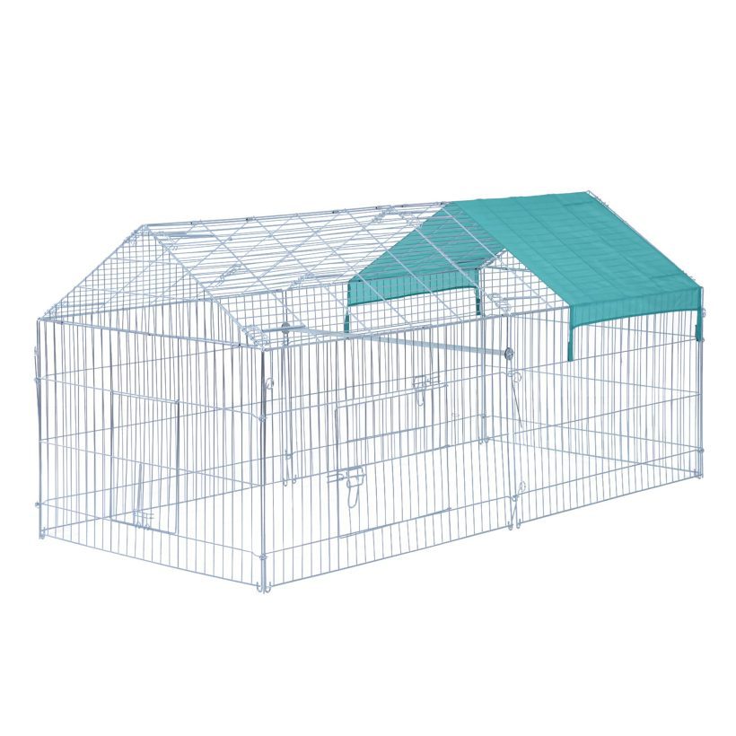 PawHut 87” x 41” Outdoor Metal Pet Enclosure