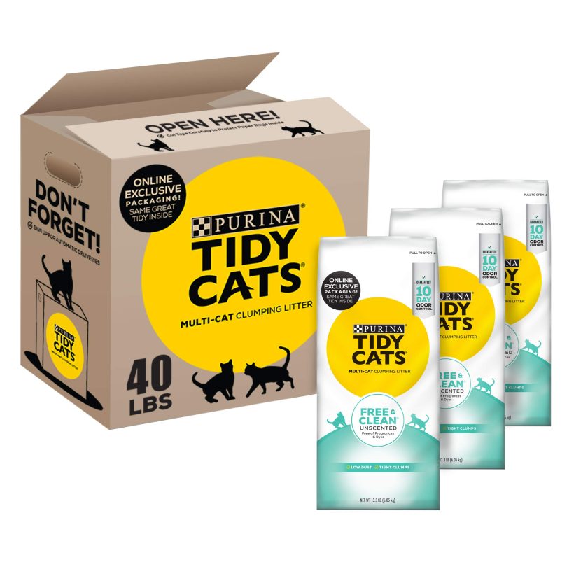 Tidy Cats Unscented Cat Litter, Free