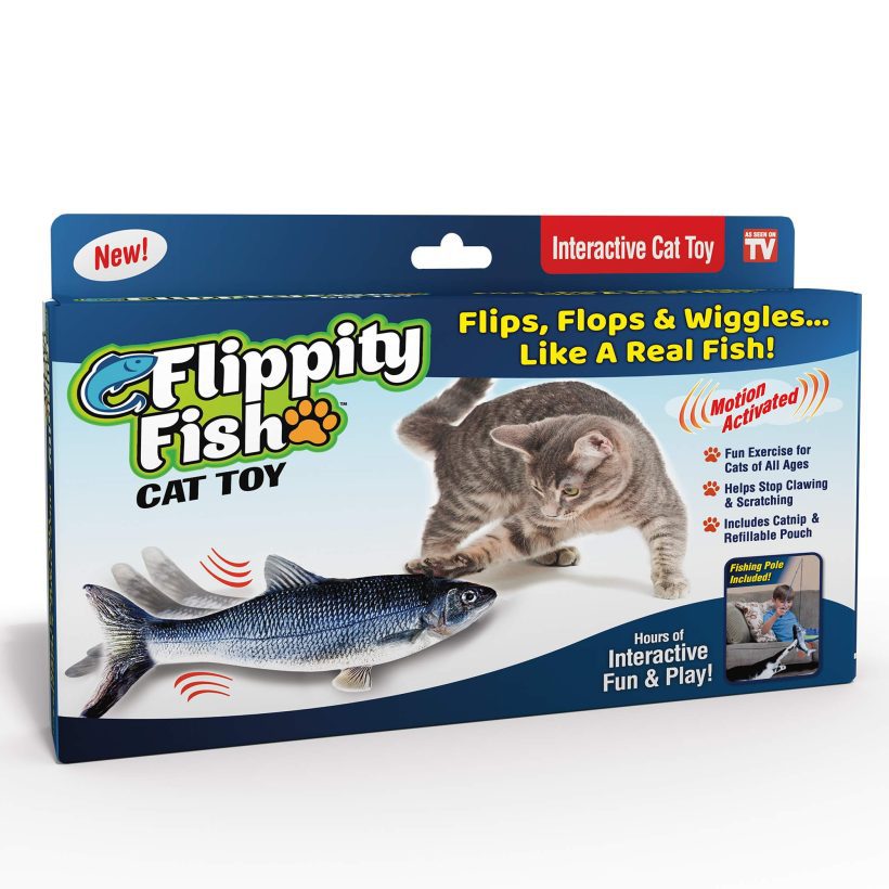 Cat Toy Flops and Wiggles Like a Real Fish