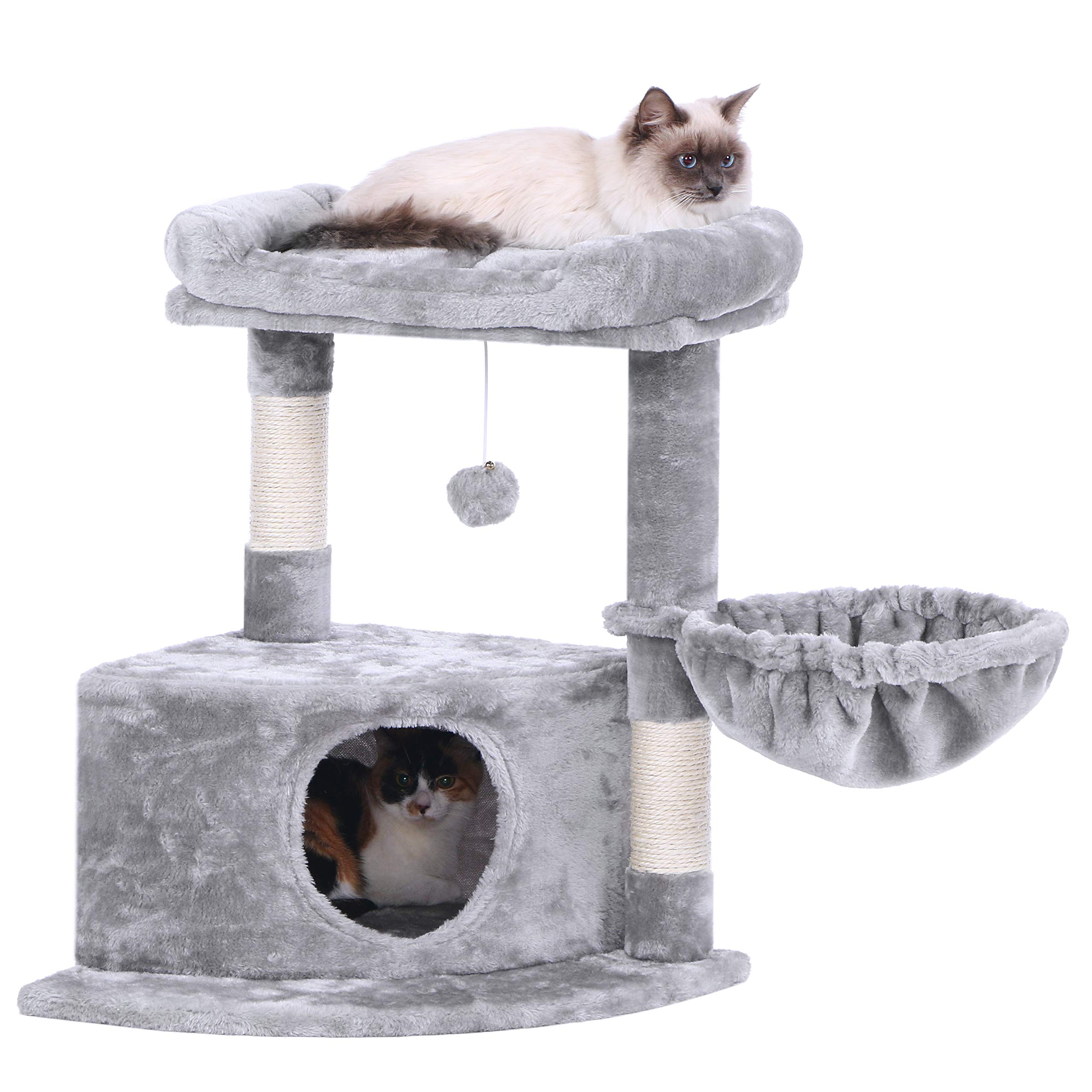 Cat Tree Cat Condo with Plush Perch Scratching Post