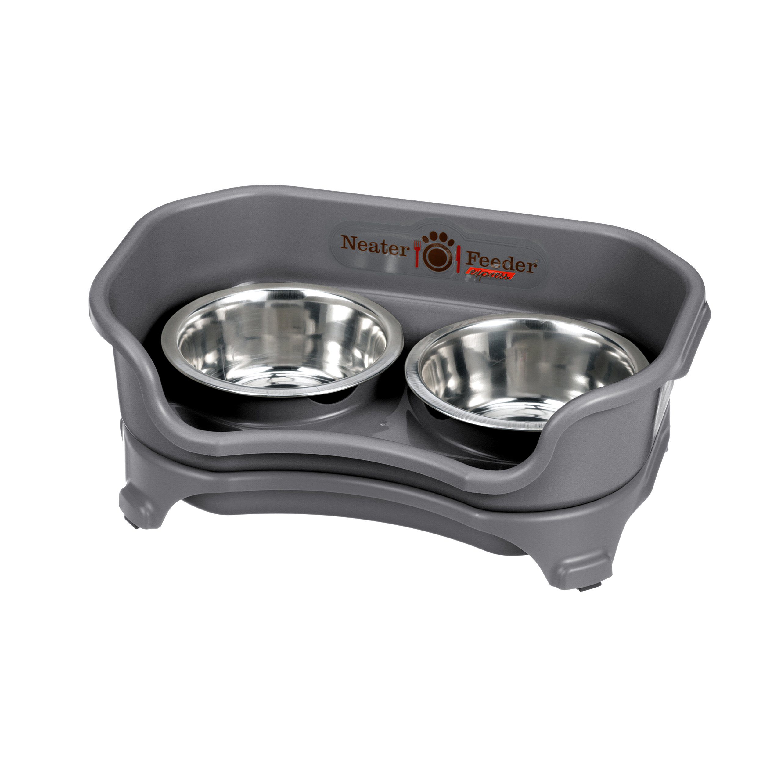 Neater Feeder Express (Cat, Gunmetal) - with Stainless Steel