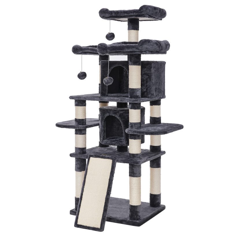 FEANDREA 67" Multi-Level Cat Tree for Large Cats