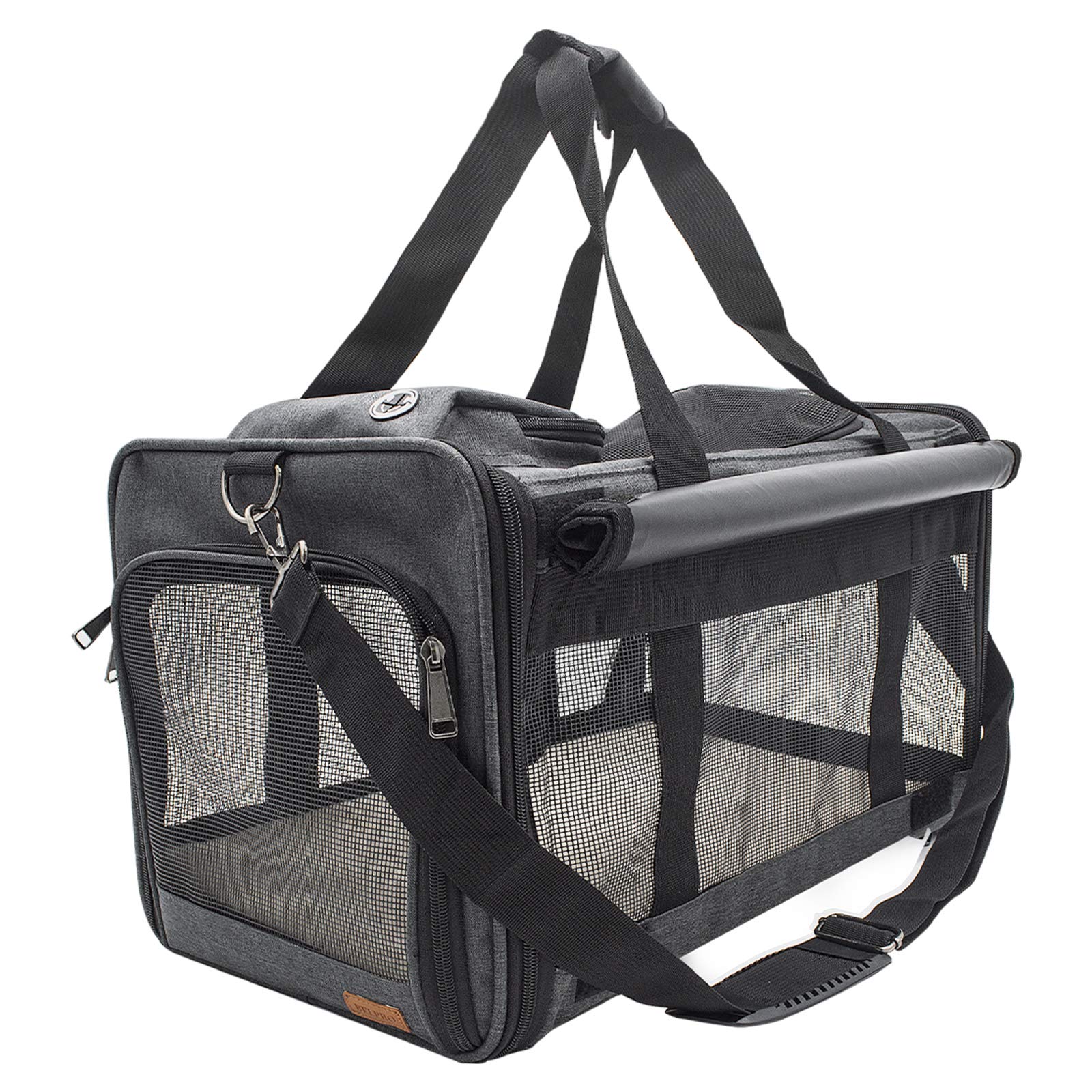 BELPRO Cat Carriers Dog Soft-Sided Carriers with 2 Curtains