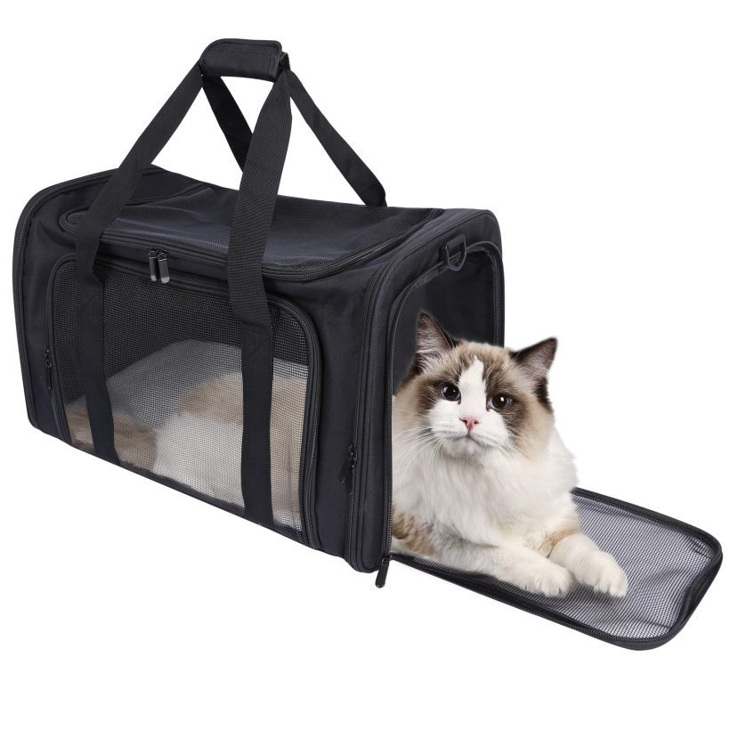 Soft Sided Cat Carrier Airline Approved Portable Pet Travel Carrier