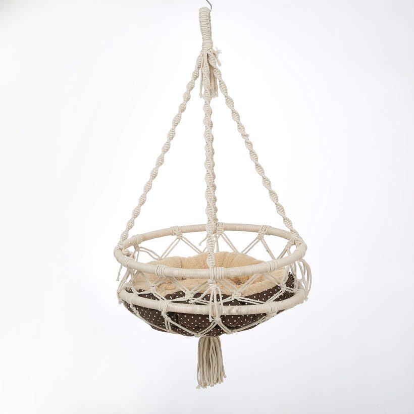 laddawan Macrame Cat Bed, Hammock for cat