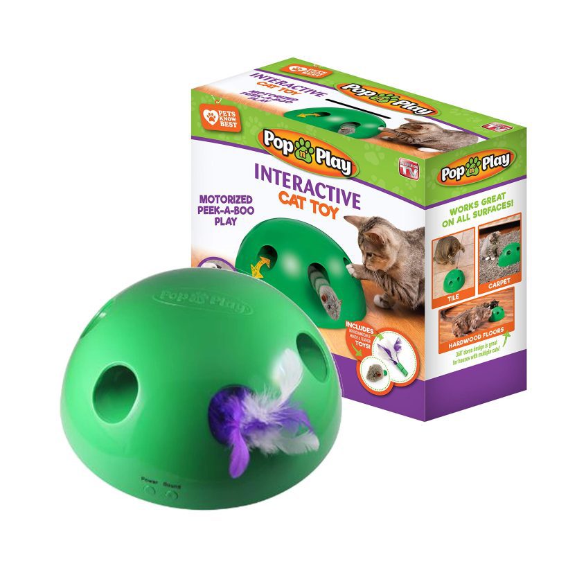 Pop N’ Play Interactive Motion Cat Toy