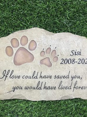 Claratut Personalized Pet Memorial Stones