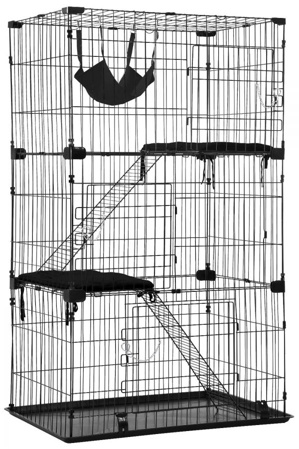 Cat Playpen with Free Hammock Ramp Ladders