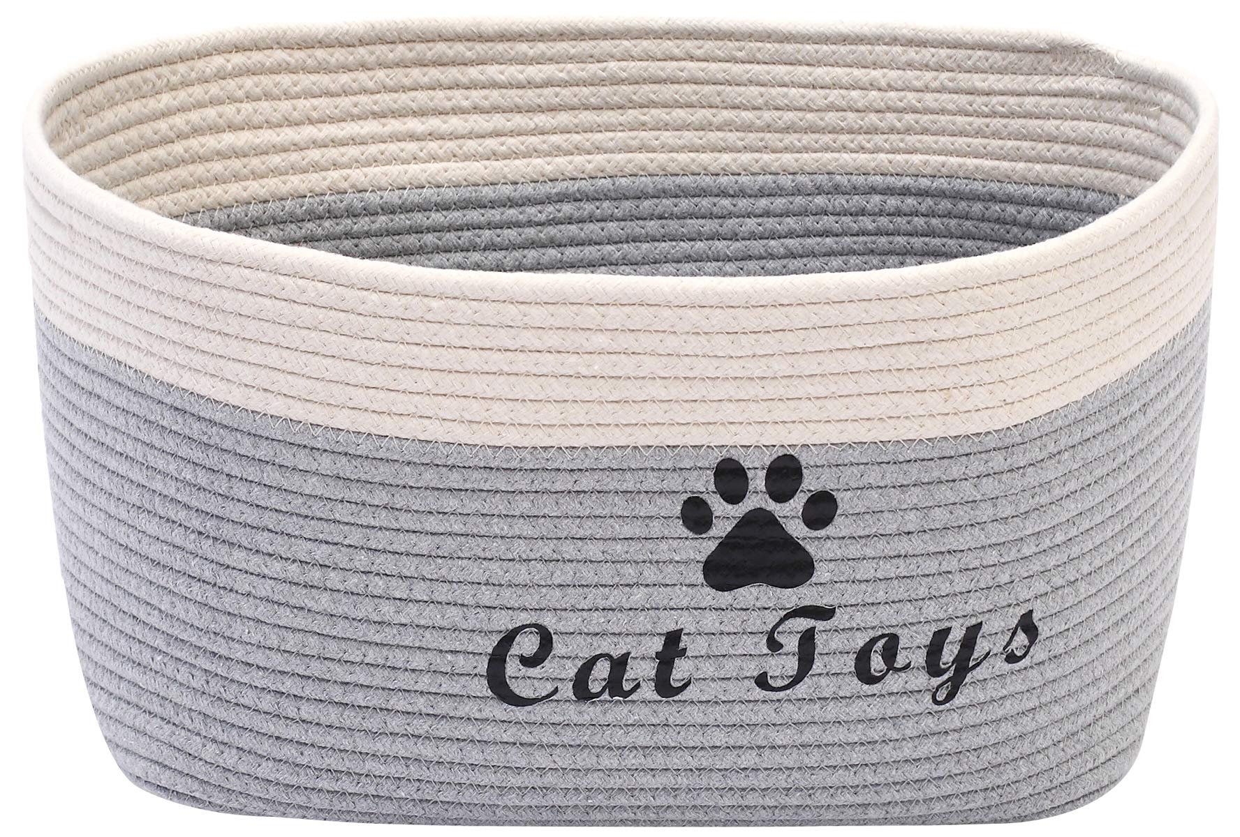 Soft Rope cat Toy Basket with Handle