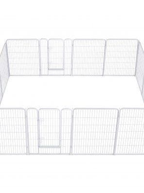 Foldable Exercise Fence Barrier Playpen Kennel