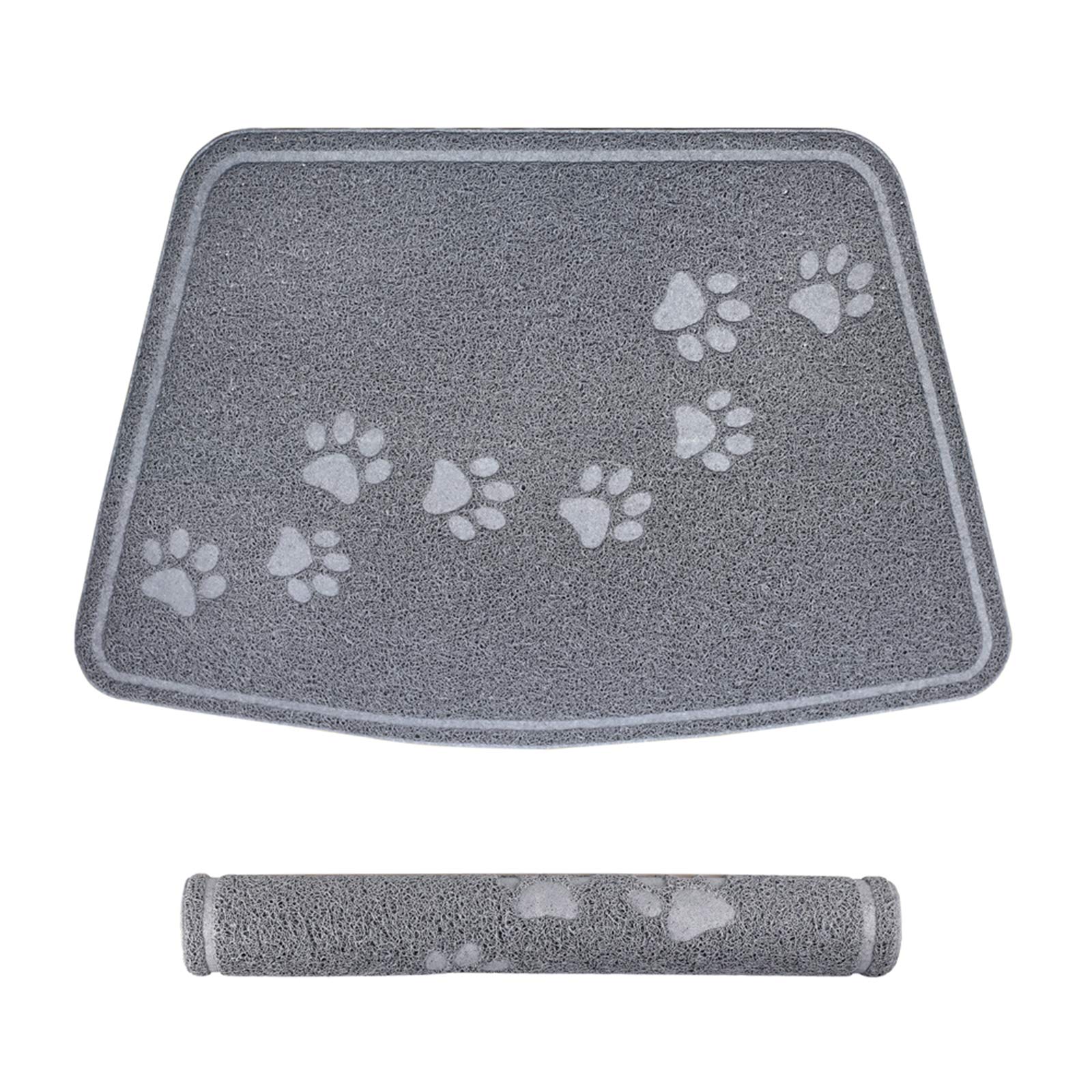 Cats Waterproof Dog Bowl Mat for Floor with Non Slip Backing