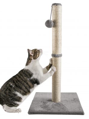 Qucey 32 Inches Tall Cat Scratching Post, Claw Scratcher