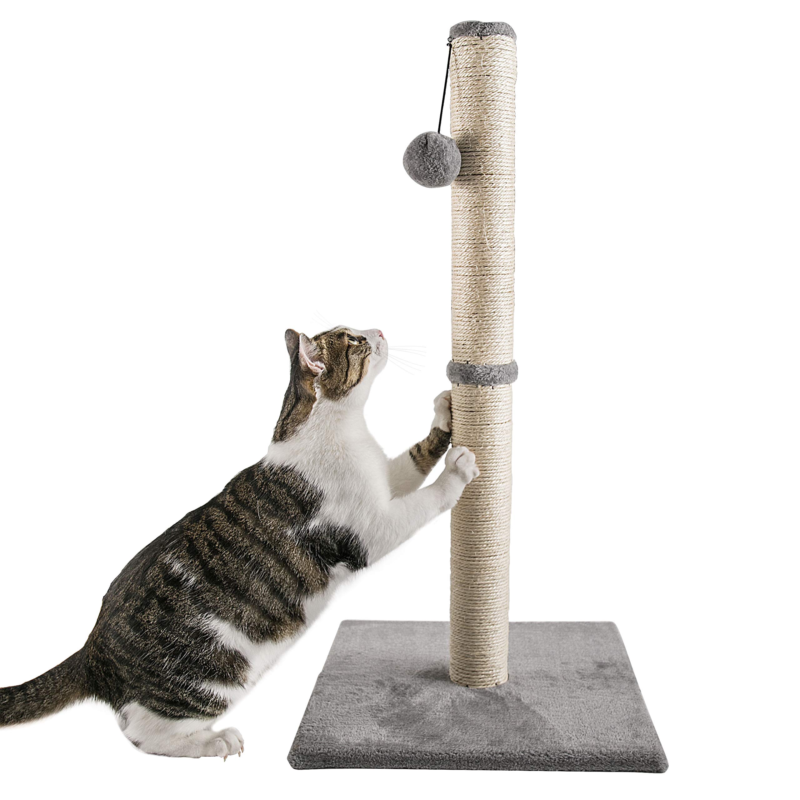 Qucey 32 Inches Tall Cat Scratching Post, Claw Scratcher