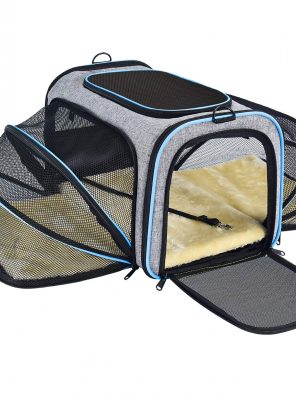 Cats Pet Carrier Airline Approved Foldable