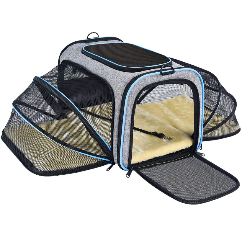Cats Pet Carrier Airline Approved Foldable