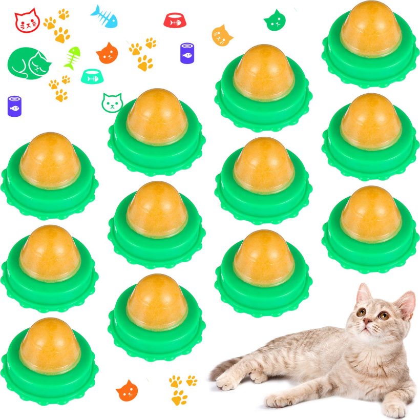 Cat Snacks Candy Ball Lickable Sugar Ball Edible Catnip