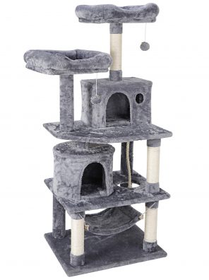 Multi-Level Cat Tree Tower with Scratching Posts