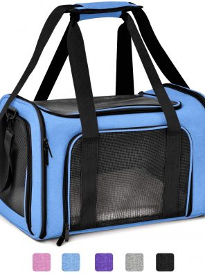 Henkelion Pet Carrier for Small Medium Cats Dogs Puppies