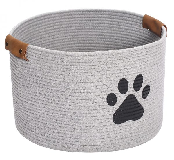 Cotton Rope Pet Toy and Accessory Storage Bin